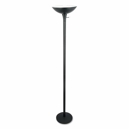 RADIANT ALE Torchier Floor Lamp, 2 Prong - Black RA2573967